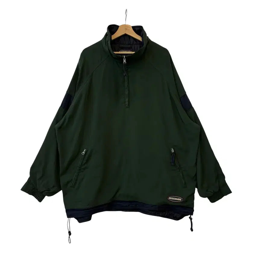 [BUNJANG] Abercrombie & Fitch Anorak Jacket Dark Green L / 아베크롬비 앤 피치 아노락 자켓 다크그린 L 정품