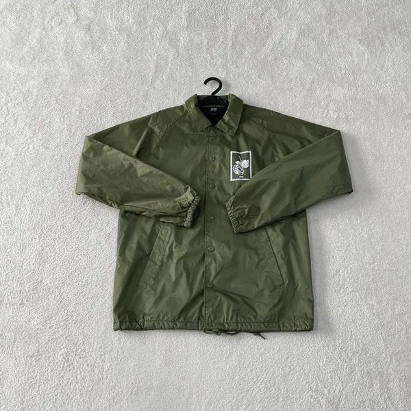 [BUNJANG] Obey Coach Jacket Windbreaker Khaki M / M 오베이 코치자켓 바람막이
