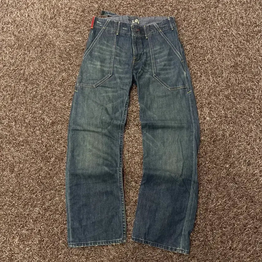[BUNJANG] Levi's 33 Waistband Washed Denim Pants / 33 리바이스 신치백 워싱 데님 팬츠