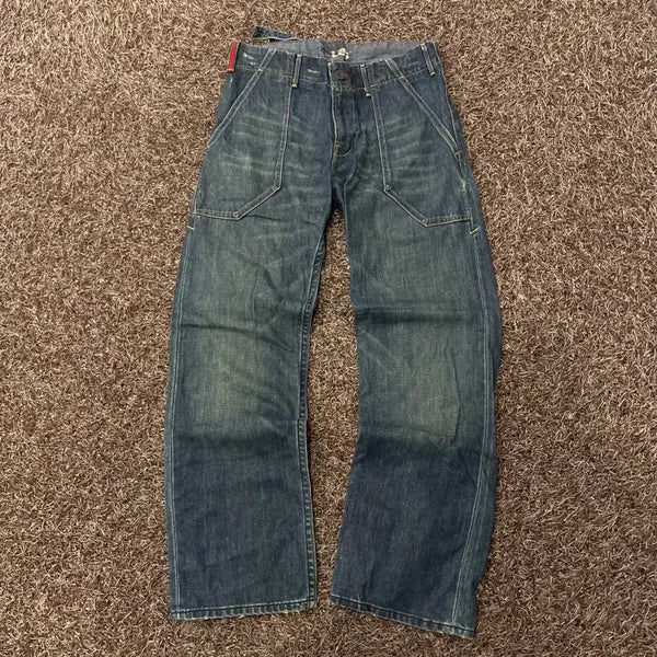 [BUNJANG] Levi's 33 Waistband Washed Denim Pants / 33 리바이스 신치백 워싱 데님 팬츠