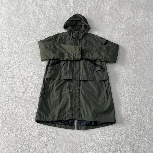 [BUNJANG] Eider Men's Long Windbreaker Jacket Khaki 95 M / M 아이더 남성 롱 바람막이 야상자켓 95