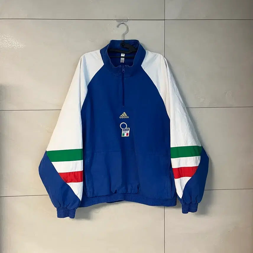 [BUNJANG] Adidas Italy Icon Football National Team Windbreaker XL / 아디다스 이탈리아 아이콘 축구 국대 바람막이 (XL)