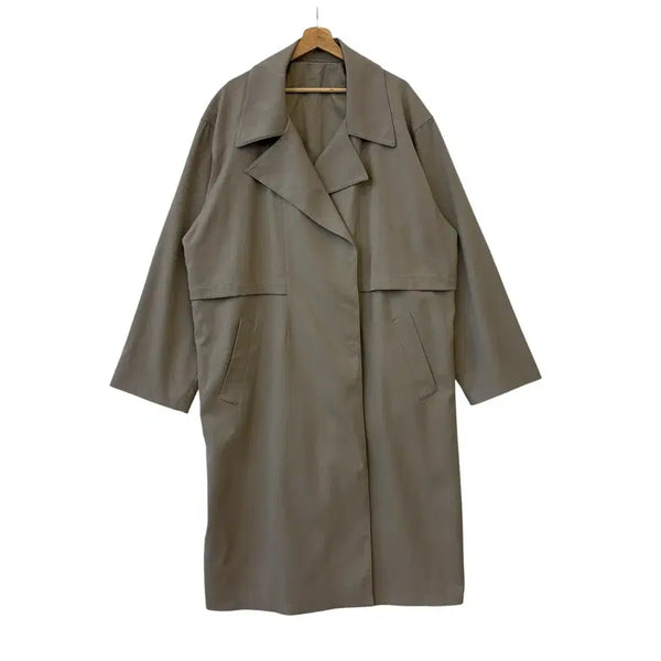 [BUNJANG] System 23FW Oversized Fit Trench Coat Beige / 시스템 한섬 23FW 오버 핏 트렌치코트 베이지 105 정품