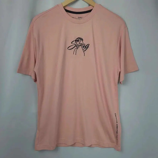 [BUNJANG] Skechers Women's Medium Linen Summer Short Sleeve T-Shirt Pink / 여L 스케쳐스 인견 여름 반팔 핑크 티셔츠