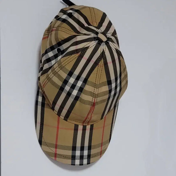 [BUNJANG] Burberry Check Cotton Ball Cap (Size S) / 버버리 체크 볼캡