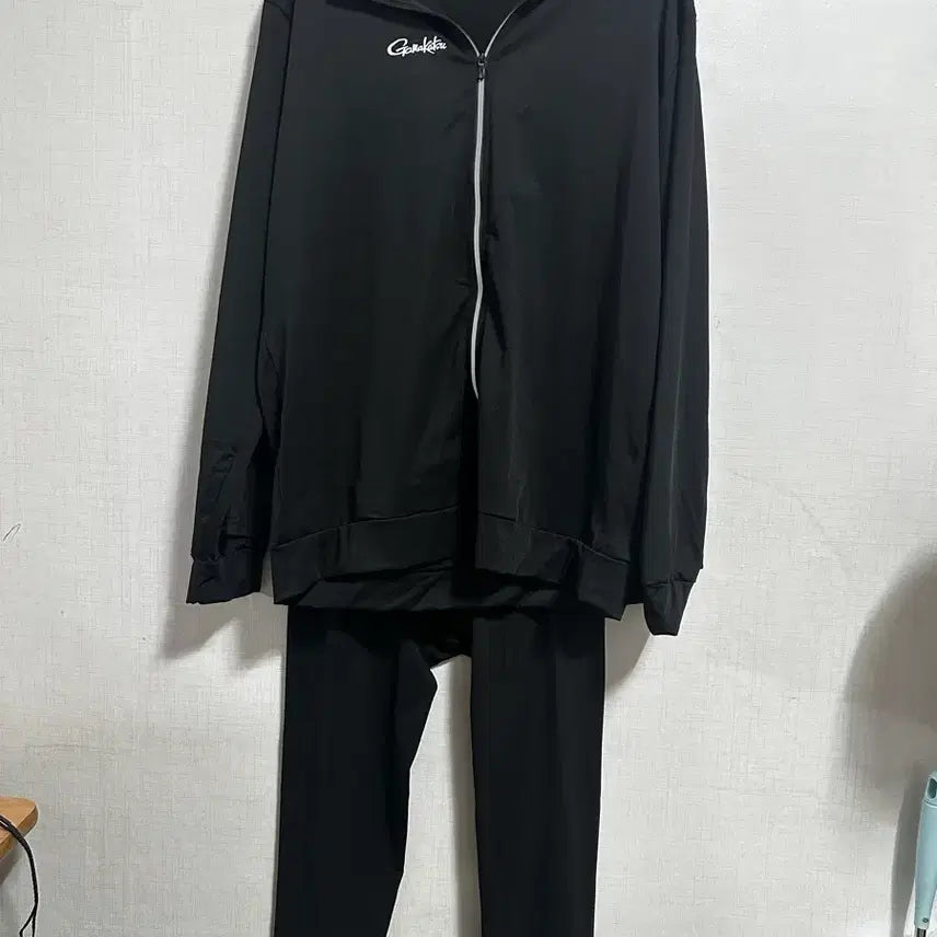 [BUNJANG] Men's Black Running Training Full Zip Set (3 Types) - Size 105 / 남성 런닝용 블랙 트레이닝 집업 세트 3종 새제품 105