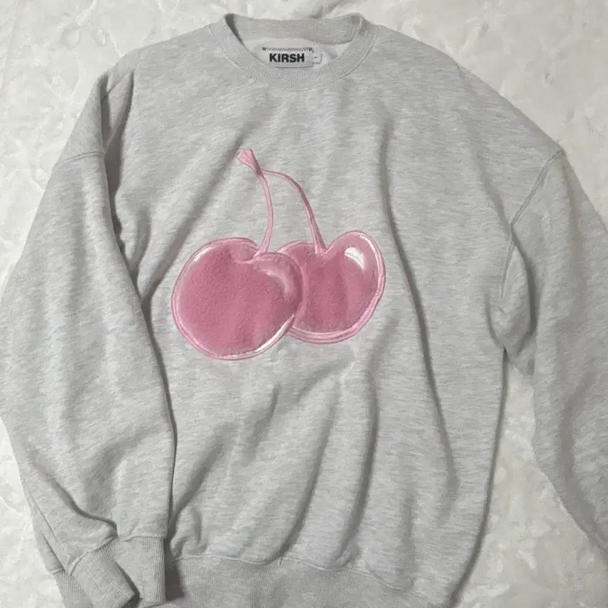 [BUNJANG] Kirsh Sweatshirt Pink Grey / 키르시 맨투맨 핑크 회색