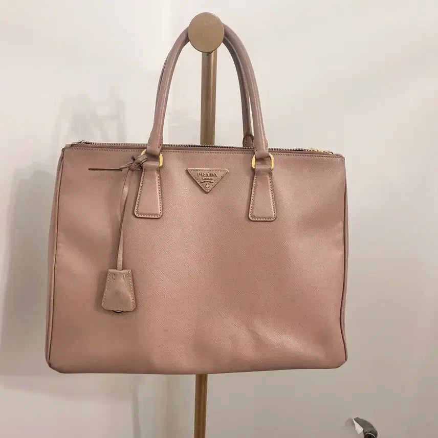 [BUNJANG] Prada Saffiano Lux Tote Bag / 정품 프라다 사피아노 럭스 토트백 가방 가로35