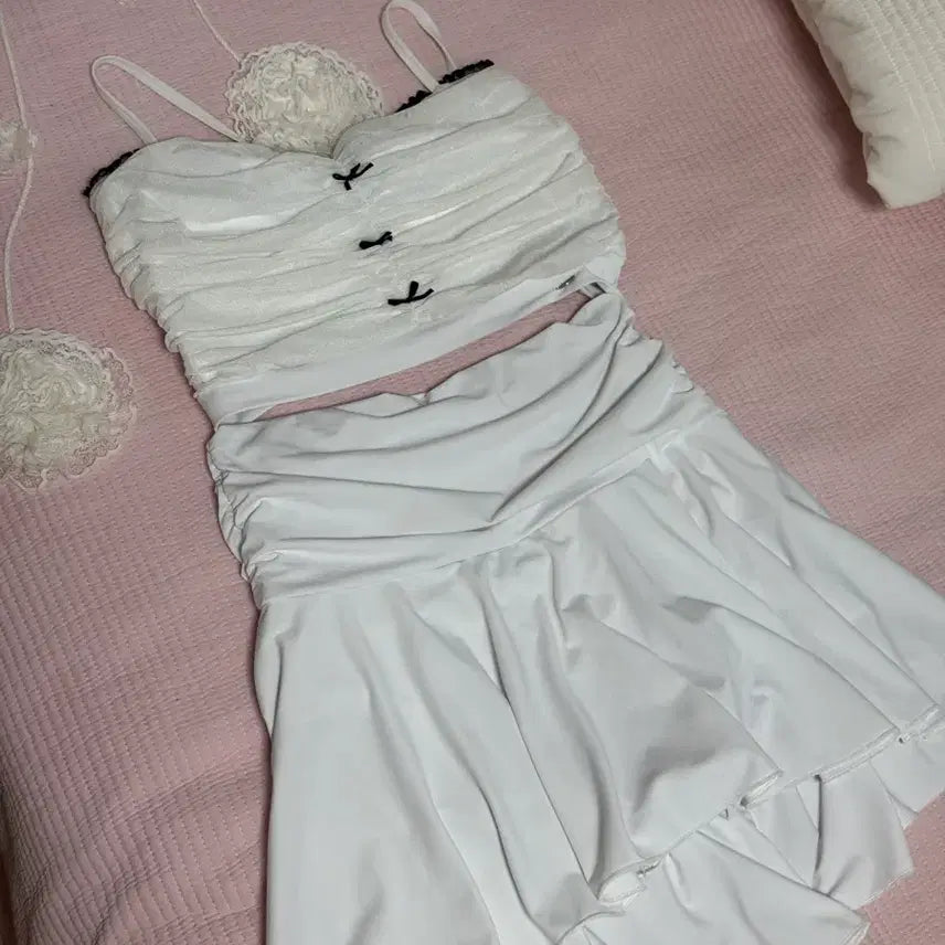 [BUNJANG] RDIVIEU Rebon Shirring Top Set M / 르디뷰 레브리본 셔링탑 세트 M