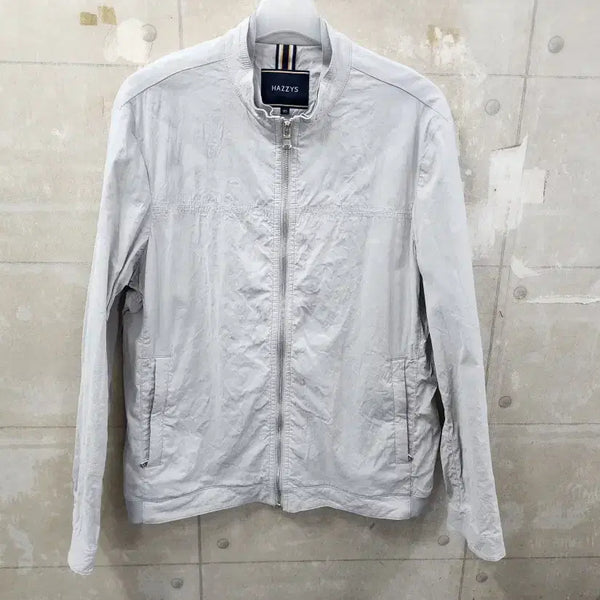 [BUNJANG] Hazzys Men's Linen Blouson Jumper Size 105 / (105)헤지스 정품 남성 린넨 블루종 점퍼/105size/상태우수