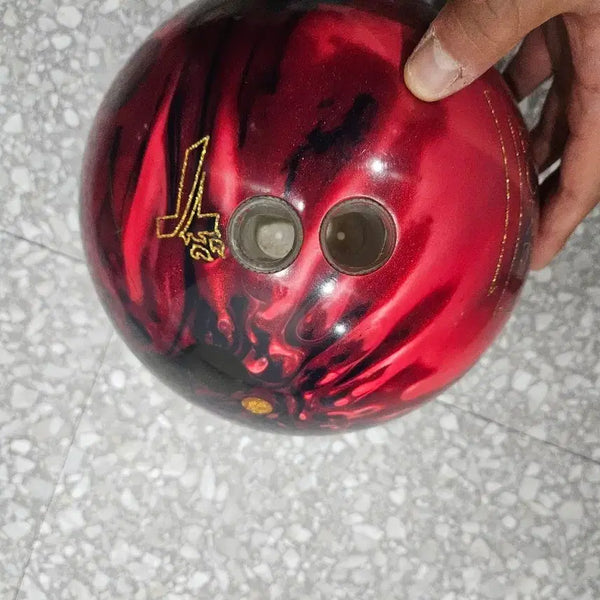 [BUNJANG] Perfect Korea "Seerum Red Pearl" Bowling Ball (15lb, Re-drilled) / 퍼펙트코리아 씨어럼 레드펄