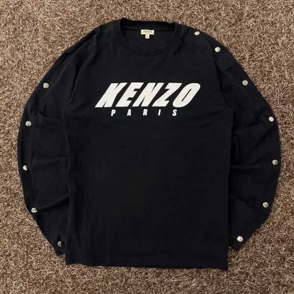 [BUNJANG] Kenzo Snap Button Sweatshirt / S 겐조 스냅 버튼 스웻셔츠 맨투맨