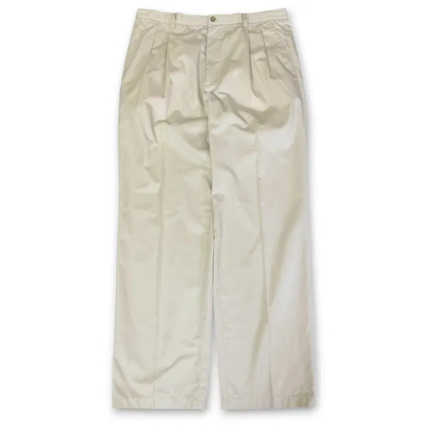 [BUNJANG] Lacoste Light Beige Cotton-Blend Summer Chino Pants (Size 35-36) / (35~36) 라코스테 연베이지 면폴리혼방 여름 치노팬츠