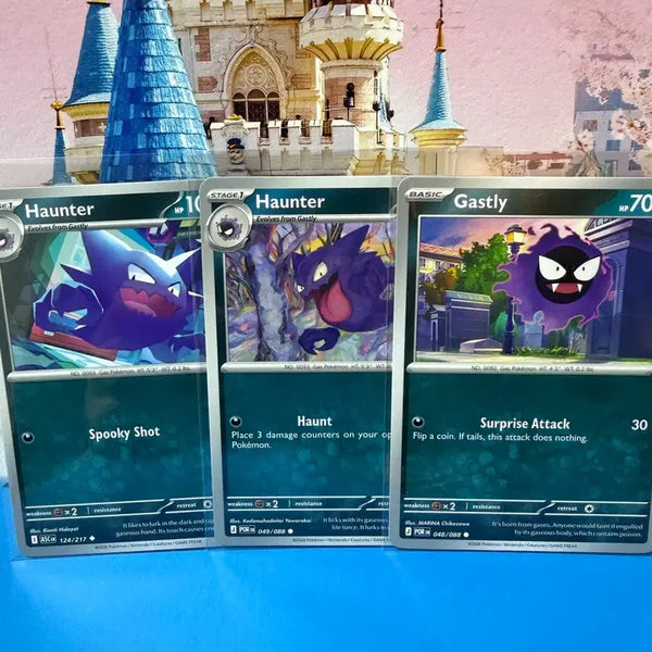 [BUNJANG] North American Pokémon Card Gengar & Haunter Set (3 Cards) - Grade A / 북미 포켓몬카드 고오스, 고우스트 3장 일괄 A-급