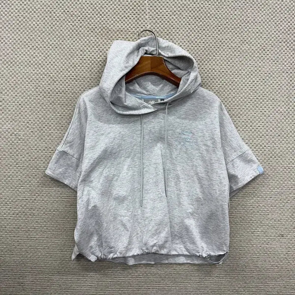[BUNJANG] New Balance Short Sleeve Hoodie T-Shirt (Size M) / 뉴발란스 반팔 후드티 M D09367