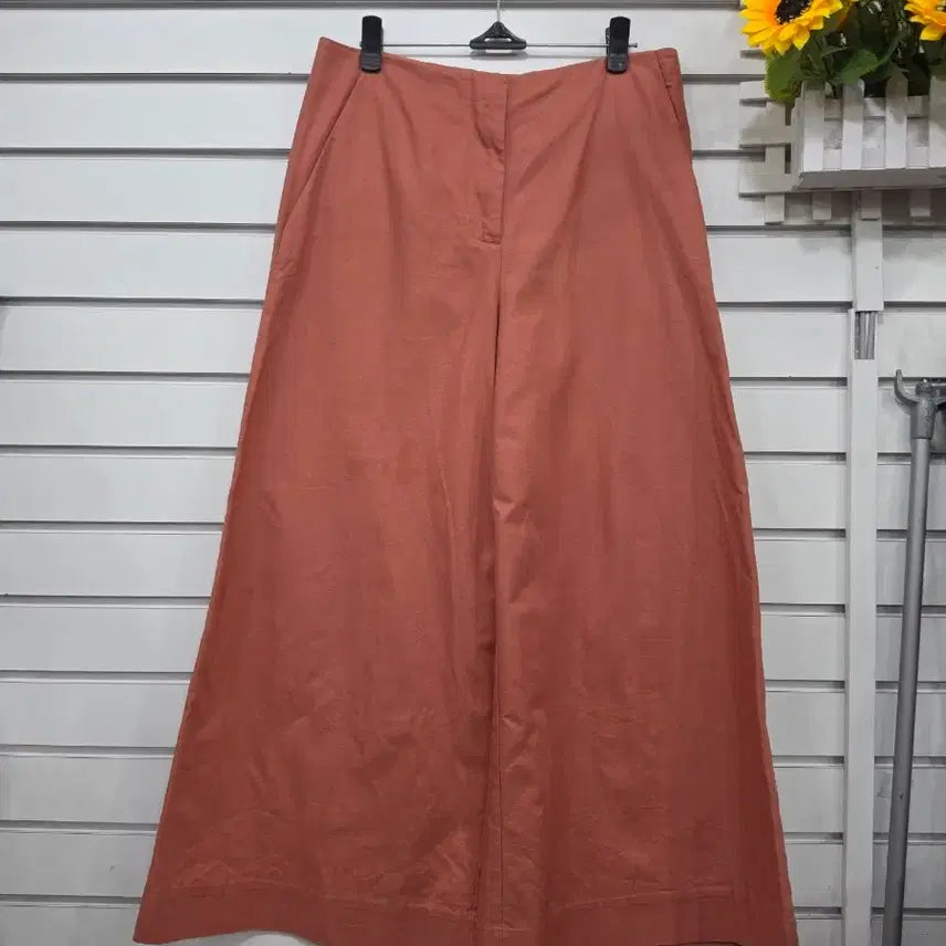 [BUNJANG] COS Cotton Wide Pants Coral Pink Beige Size 66 / #여성의류COS 코튼 소재의 와이드 팬츠