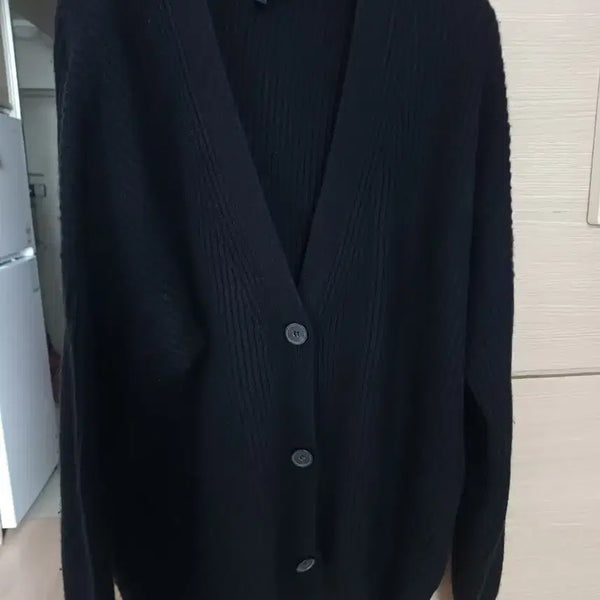 [BUNJANG] Theory 100% Cashmere Black Cardigan M / 띠어리 케시미어100 블랙 가디건 M사이즈