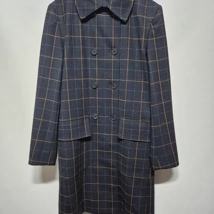 [BUNJANG] Theory Albay Tile Check Wool Coat XS / 띠어리 알바 타일 체크 코트 XS