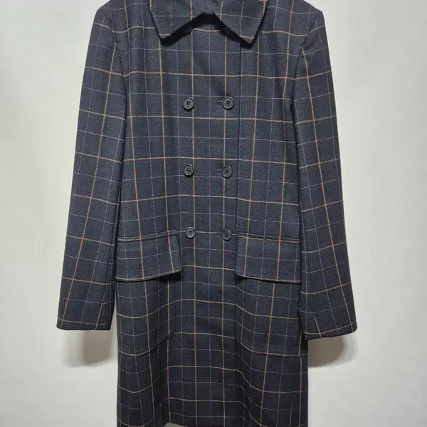 [BUNJANG] Theory Albay Tile Check Wool Coat XS / 띠어리 알바 타일 체크 코트 XS