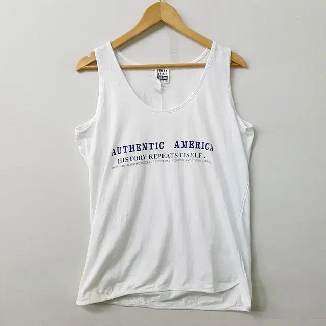 [BUNJANG] FUNKY BASS Cotton Sleeveless T-Shirt / [새상품] FUNKY BASS 코튼 민소매 티셔츠