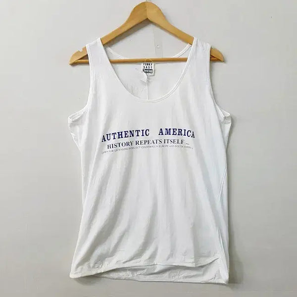 [BUNJANG] FUNKY BASS Cotton Sleeveless T-Shirt / [새상품] FUNKY BASS 코튼 민소매 티셔츠