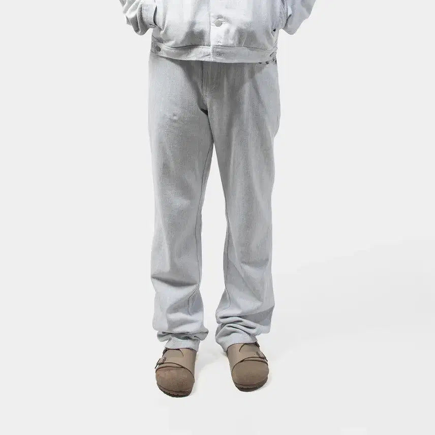 [BUNJANG] PAP 8.0 Denim Pants Light Grey / 파프 8.0 denim pants right 라이트 그레이