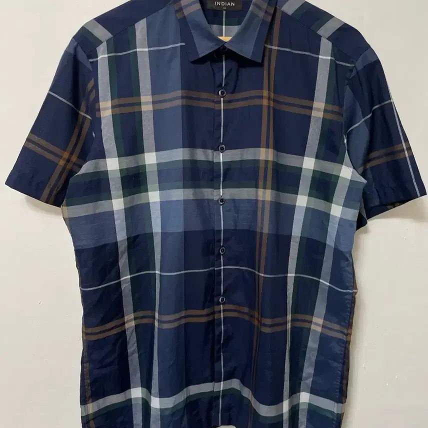 [BUNJANG] 110 INDIAN Short Sleeve Shirt / 110 INDIAN 반팔 셔츠 남방 정품