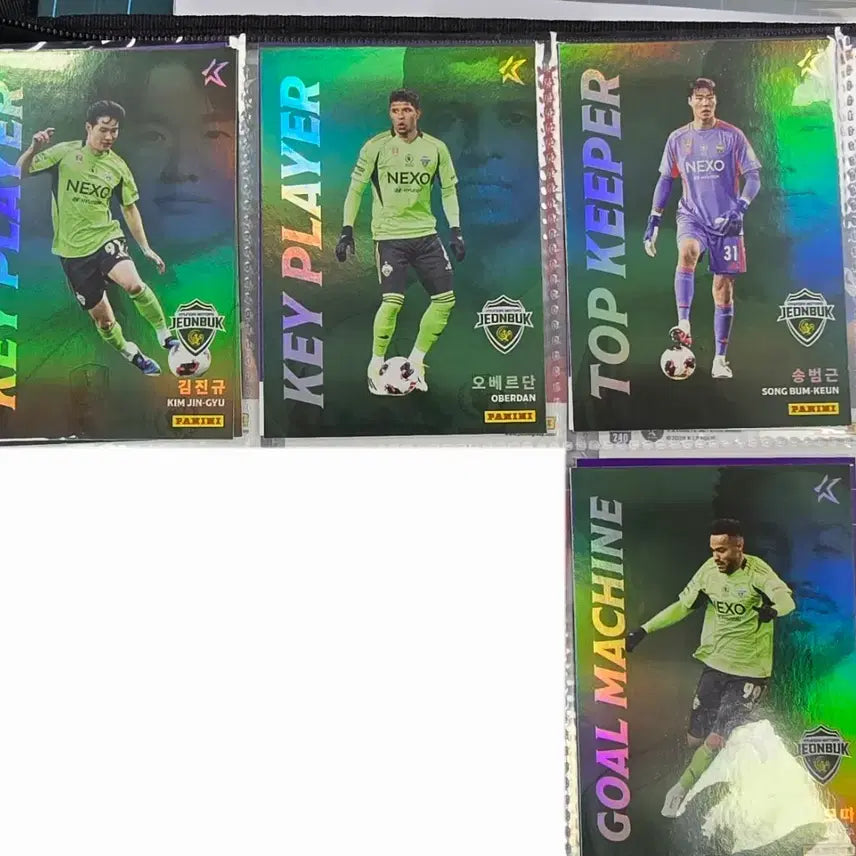 [BUNJANG] 2026 K League Panini Trading Cards - Jeonbuk Hyundai FC (12 Cards) / 26 k리그 파니니 카드 전북현대 12장