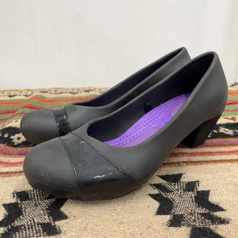 [BUNJANG] Crocs Gianna Hill Jelly Heel Shoes W7 / 크록스 지안나 힐 젤리구두 W7 X02422