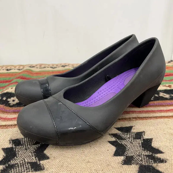 [BUNJANG] Crocs Gianna Hill Jelly Heel Shoes W7 / 크록스 지안나 힐 젤리구두 W7 X02422