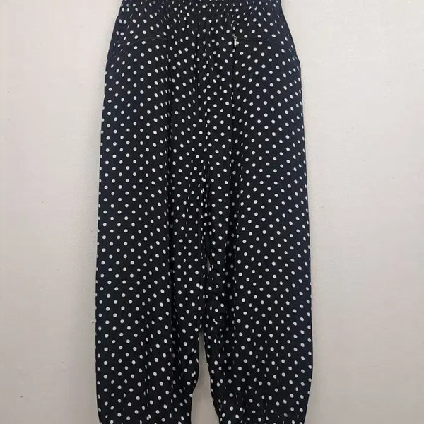 [BUNJANG] Polka Dot Rayon Pants Size 32 / 땡땡이 인견바지32