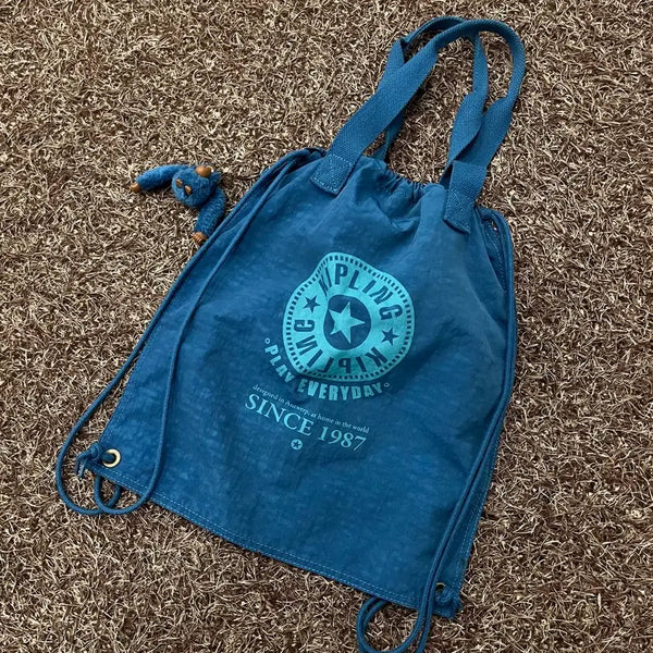 [BUNJANG] Kipling Bucket String Backpack / 키플링 복조리 스트링 백팩