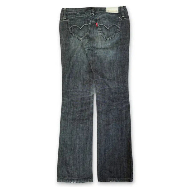 [BUNJANG] Levi's Lady's 00s Low-Rise Heart Pocket Semi-Bootcut Denim / (26) 리바이스 레이디 00s 로우라이즈 하트포켓 세미부츠컷데님