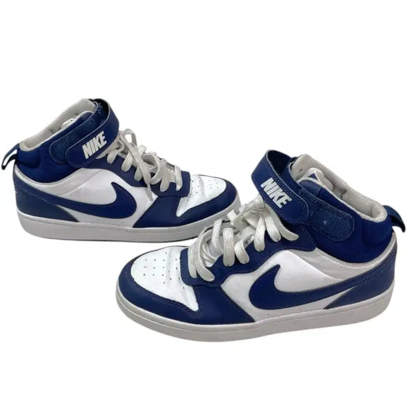[BUNJANG] Nike Court Borough Mid 2 White Navy (24.5cm) / 나이키 Nike 화이트 네이비 코트 버로우 미드2 245