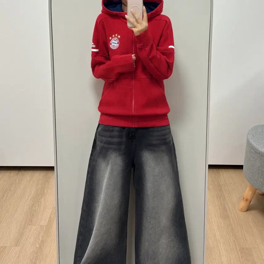 [BUNJANG] Adidas Bayern Munich Jersey Hoodie Zip-up / 아디다스 바이에른 뮌헨 유니폼 후드집업