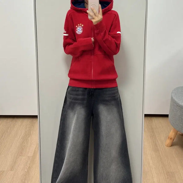 [BUNJANG] Adidas Bayern Munich Jersey Hoodie Zip-up / 아디다스 바이에른 뮌헨 유니폼 후드집업