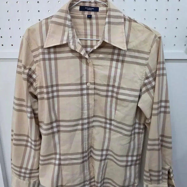 [BUNJANG] Burberry London Check Shirt - Size L / 버버리 런던 체크 셔츠 L