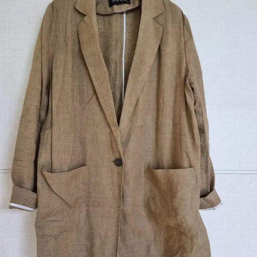 [BUNJANG] MOGG 100% Linen Jacket Brown / MOGG)린넨100%자켓 M 66반까지추천