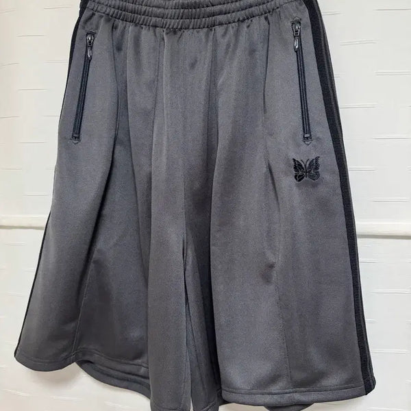 [BUNJANG] Needles H.D. Track Pants Shorts Poly Smooth Charcoal XS / 니들스 H.D. 트랙 팬츠 쇼츠 폴리 스무스 차콜 반바지 XS