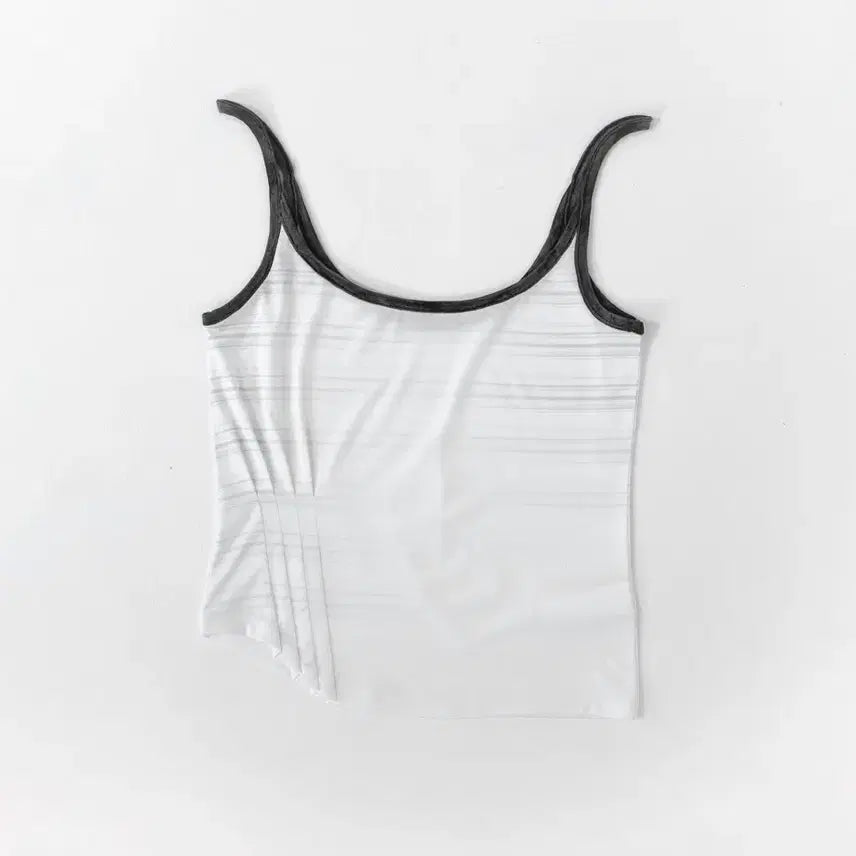 [BUNJANG] Woolica Santus Stripe Pintuck Sleeveless Top (Ivory) / 울리카상투스 STRIPE PINTUCK SLEEVELESS (IVORY)