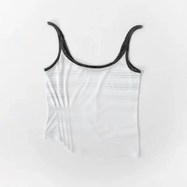 [BUNJANG] Woolica Santus Stripe Pintuck Sleeveless Top (Ivory) / 울리카상투스 STRIPE PINTUCK SLEEVELESS (IVORY)