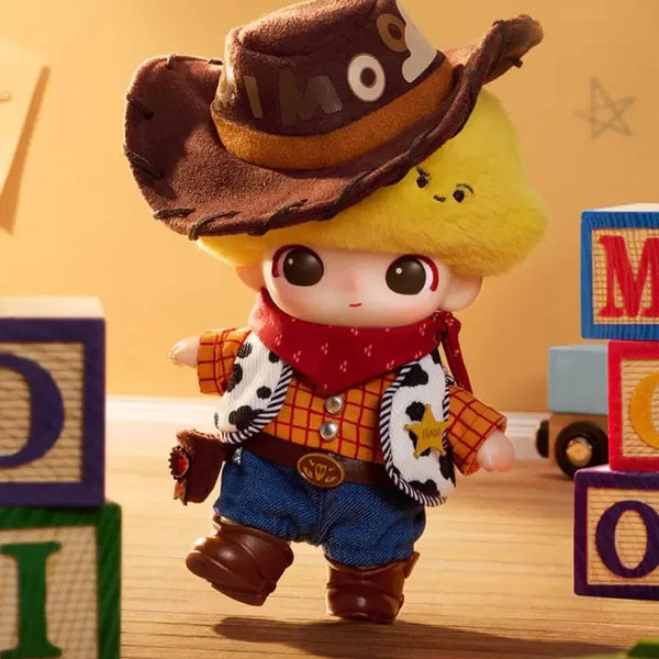 [BUNJANG] Dimoo World Pixar Series Woody Doll Keychain / (미개봉정품) 디무 월드 픽사 시리즈 인형 키링 - woody