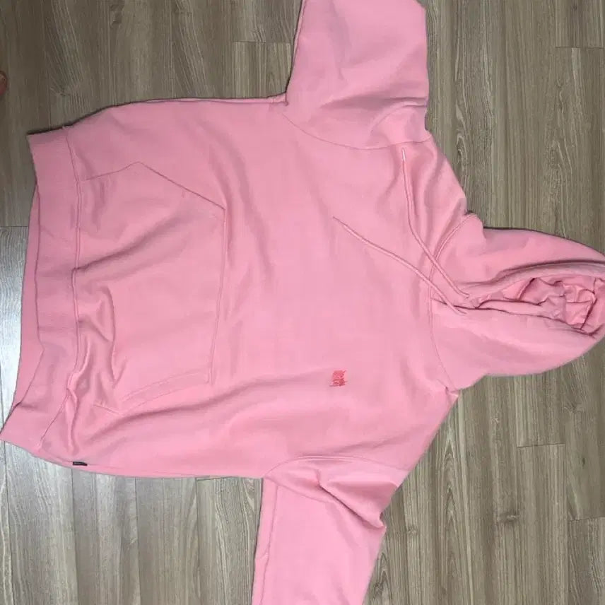 [BUNJANG] Brown Breath Pink Hoodie / 핑크색 브라운브레스 후드티
