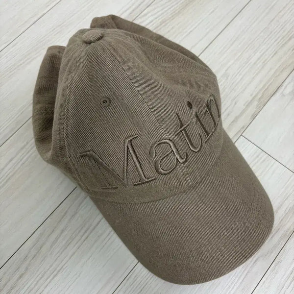 [BUNJANG] Matinkim Cotton Cap (Beige, Free Size) / 마뗑킴 볼캡(베이지 색상, 프리 사이즈)