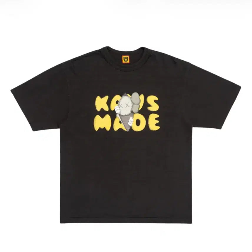 [BUNJANG] Human Made x KAWS Graphic T-Shirt #1 Black / 휴먼 메이드 x 카우스 그래픽 티셔츠 #1 블랙