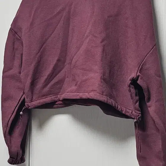[BUNJANG] Wine Red Brushed Hoodie / 기모 후드티 와인색