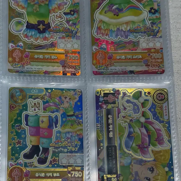 [BUNJANG] Aikatsu! Coordination Card Set - "Rainbow Unicorn" / 아이엠스타 아이카츠 연두 키이 유니콘 사지 코디