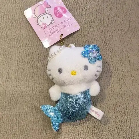 [BUNJANG] Sanrio Hello Kitty Mermaid Charm - Blue / 헬로키티 인어공주 키링 블루
