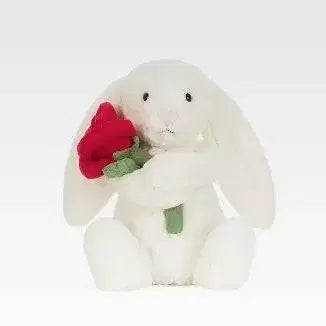 [BUNJANG] Bunny Plush Toy with Rose / 토끼 인형