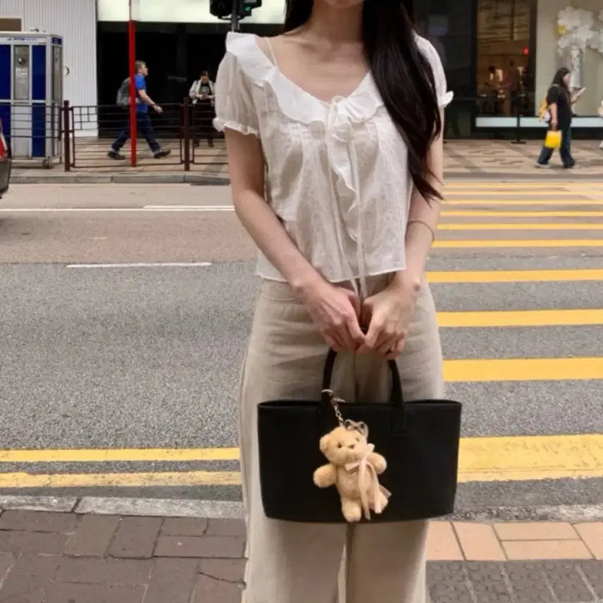 [BUNJANG] YSOO Jane Ruffle Blouse / 유솝 제인러플블라우스